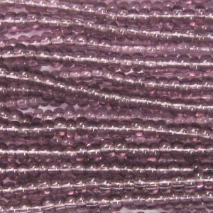 11/0 Czech Seed Bead, Transparent Light Amethyst