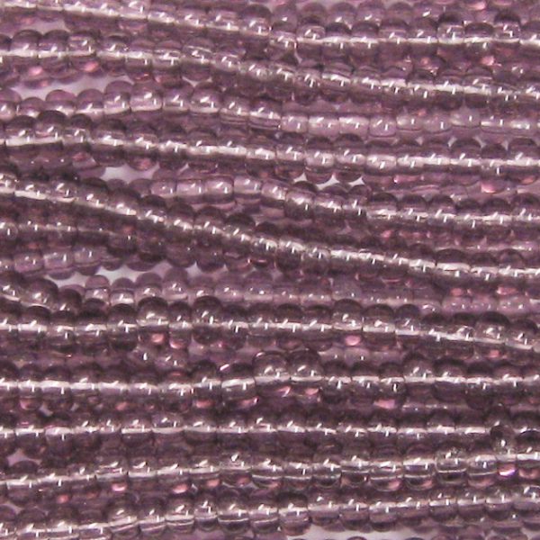 11/0 Czech Seed Bead, Transparent Light Amethyst