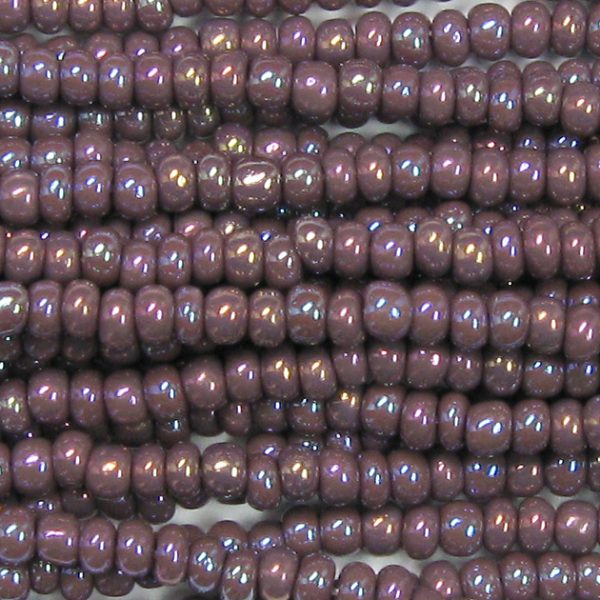 11/0 Czech Seed Bead, Opaque Purple AB