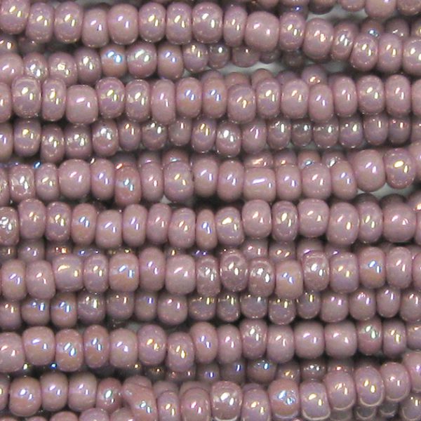 11/0 Czech Seed Bead, Opaque Lavender AB