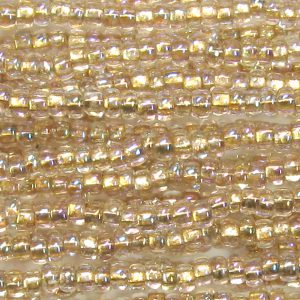 11/0 Czech Seed Bead, Bronze Lined Crystal AB