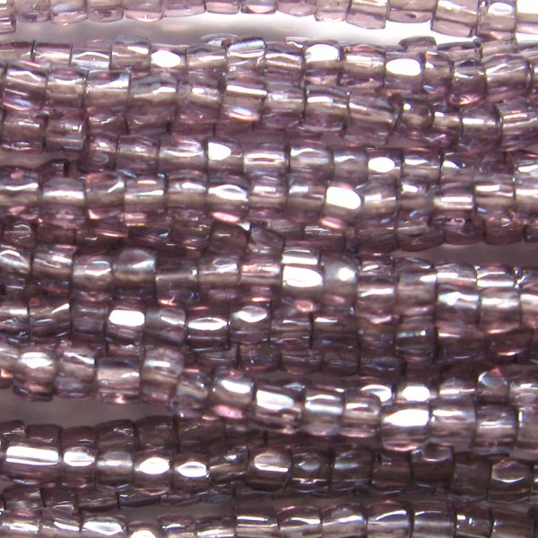 12/0 Czech Three Cut Seed Bead, Light Amethyst Luster