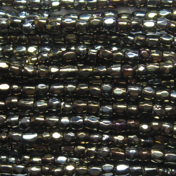 12/0 Czech Three Cut Seed Bead, Brown Iris