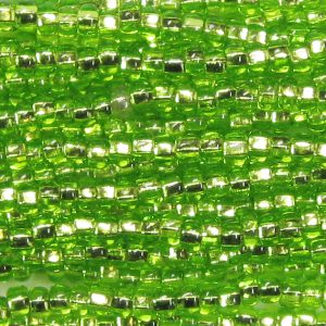 11-0 Silver Lined Light Olive Green Czech Seed Bead