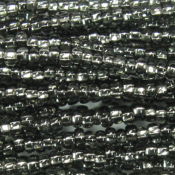 11/0 Czech Seed Bead, Silver Lined Black Diamond