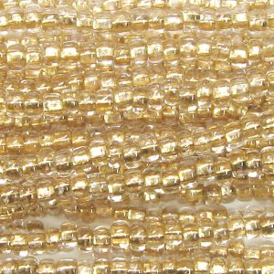11/0 Czech Seed Bead, Bronze Lined Crystal
