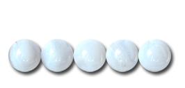 4mm Blue Lace Agate Semi-Precious Gemstone Bead 