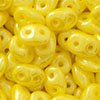 2.5x5mm SuperDuos, Opaque Corn Yellow Luster