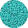 11-0 Two Tone White Lined Teal Japanese Seed Bead