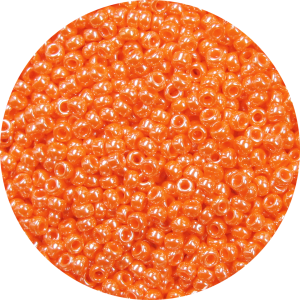 11/0 Japanese Seed Bead, Opaque Orange Luster
