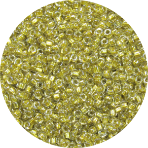 11/0 Metallic Lined Luster Dark Yellow, Vintage Gold Japanese Seed Bead 722