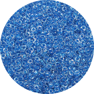11/0 Metallic Lined Luster Capri Blue Japanese Seed Bead 717