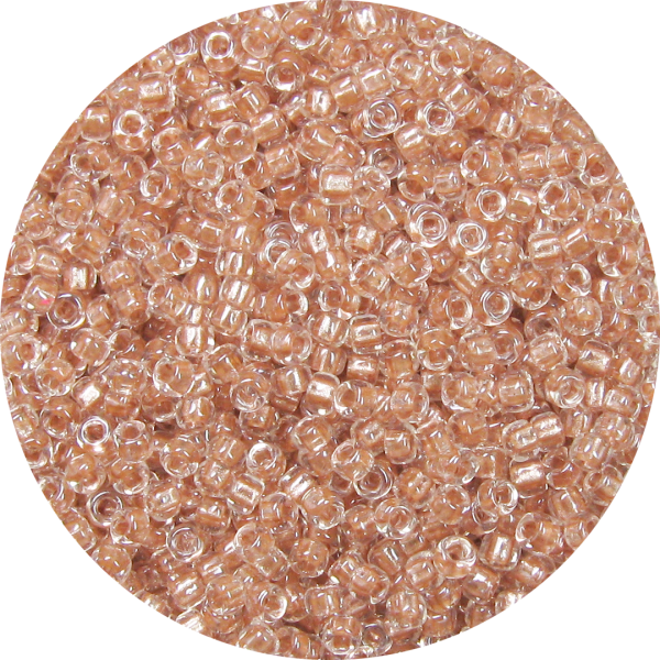 11/0 Metallic Lined Luster Flesh Pink/ Putty Japanese Seed Bead 705