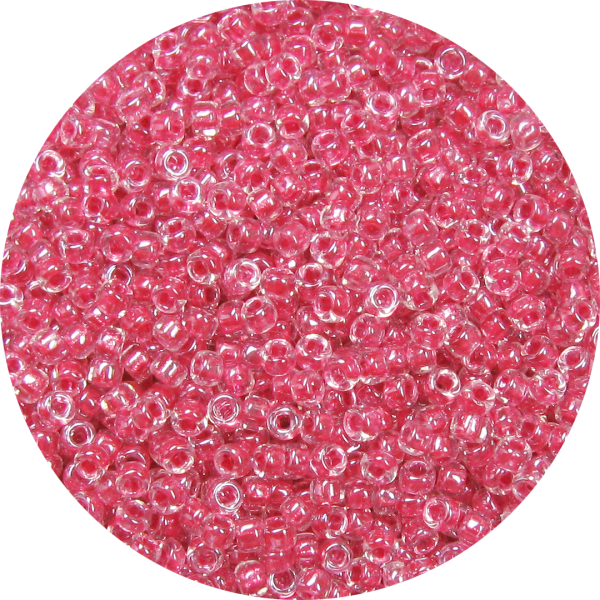 11/0 Metallic Lined Luster Dark Pink Japanese Seed Bead 714