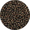 11-0 Silver Lined Dark Smoke Topaz Brown Japanese Seed Bead
