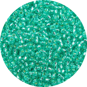 11-0 Silver Lined Light Emerald Green Japanese Seed Bead