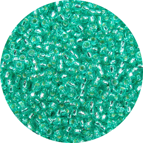 11-0 Silver Lined Light Emerald Green Japanese Seed Bead