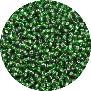 11-0 Silver Lined Kelly Green Japanese Seed Bead