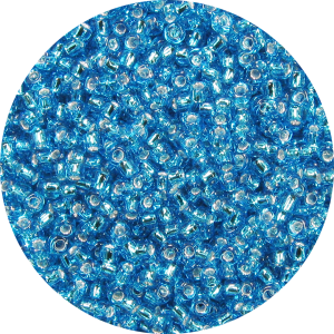 11-0 Silver Lined Light Aqua Blue Japanese Seed Bead