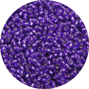 11-0 Silver Lined Dark Violet Purple Japanese Seed Bead