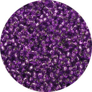 11-0 Silver Lined Bright Violet Purple Japanese Seed Bead