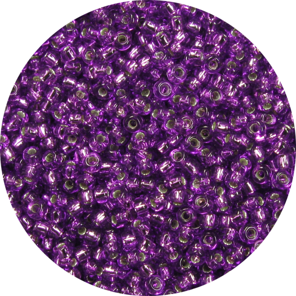 11-0 Silver Lined Bright Violet Purple Japanese Seed Bead