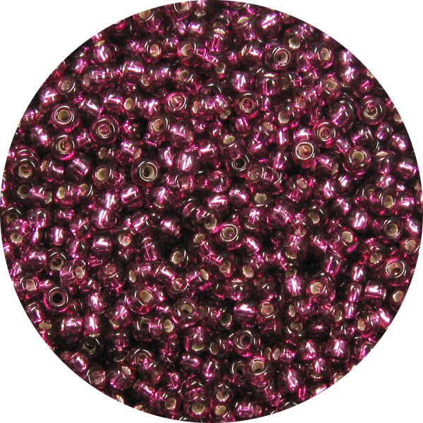 11-0 Silver Lined Fuchsia Pink Japanese Seed Bead