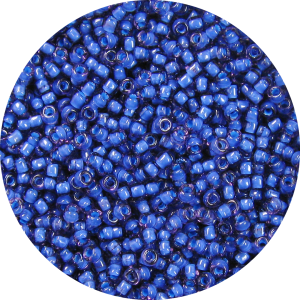 11-0 Two Tone Lined Amethyst Purple-Montana Blue Japanese Seed Bead