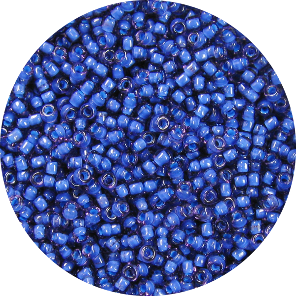 11-0 Two Tone Lined Amethyst Purple-Montana Blue Japanese Seed Bead