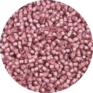 11-0 Two Tone Lined Amethyst Purple-Light Pink Japanese Seed Bead