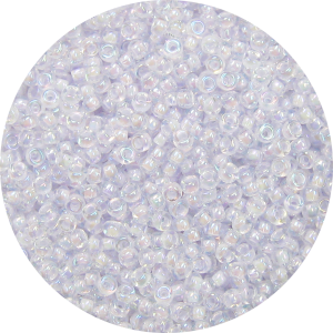 11-0 Lined Iridescent Off White Japanese Seed Bead