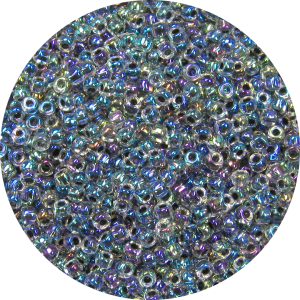 11-0 Lined Iridescent Black Japanese Seed Bead