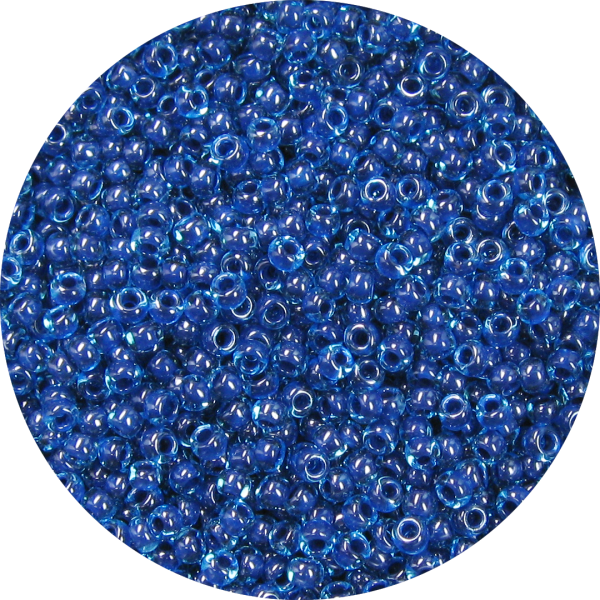 11-0 Two Tone Lined Aqua Blue-Blue Japanese Seed Bead