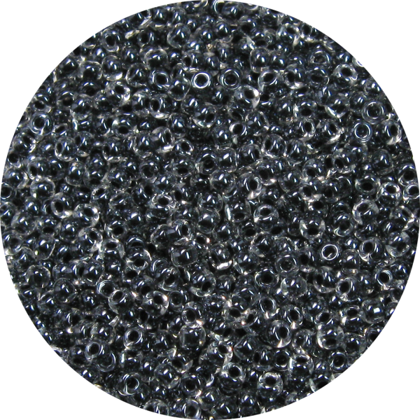 11-0 Two Tone Black Lined Crystal Japanese Seed Bead