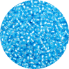 11/0 Frosted Silver Lined Aqua Blue Japanese Seed Bead 19A