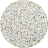 11/0 Gilt (Gold) Lined Iridescent Waxy White Japanese Seed Bead 591