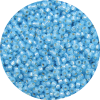 11/0 Gilt (Gold) Lined Waxy Aqua Blue Japanese Seed Bead 573