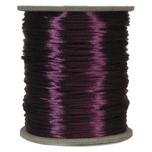 2mm Rayon Rattail Cord Eggplant