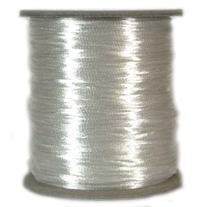 2mm Rayon Rattail Cord White