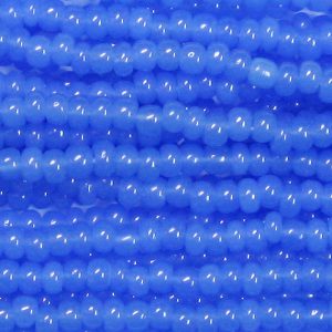 11/0 Czech Seed Bead, Waxy Sapphire Blue