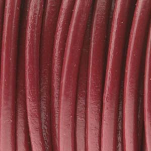 Indian Leather Cord, Garnet, 25 yard spool