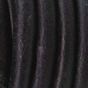 Leather Cord, from India, Natural Black, 25 yards