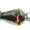 10x7mm Czech Faceted Fire Polish Tear Drop Beads - Crystal Vitrail