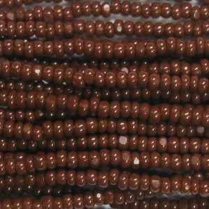 11/0 Czech Charlotte/True Cut Seed Bead, Opaque Dark Brown