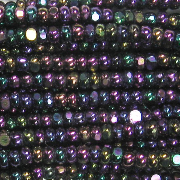 8/0 Czech Charlotte/True Cut Seed Bead, Purple Iris
