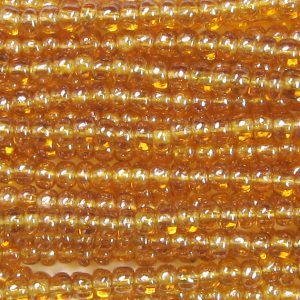 11-0 Transparent Luster Smoke Topaz Brown Czech Seed Bead