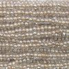 11-0 Lined Luster Dark Tan Brown Czech Seed Bead