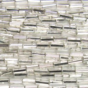 Czech Silver-Lined Bugle Beads (#2) 5MM (Choose Color) (55GM