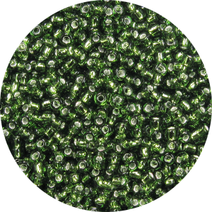 11-0 Silver Lined Olive Green Japanese Seed Bead