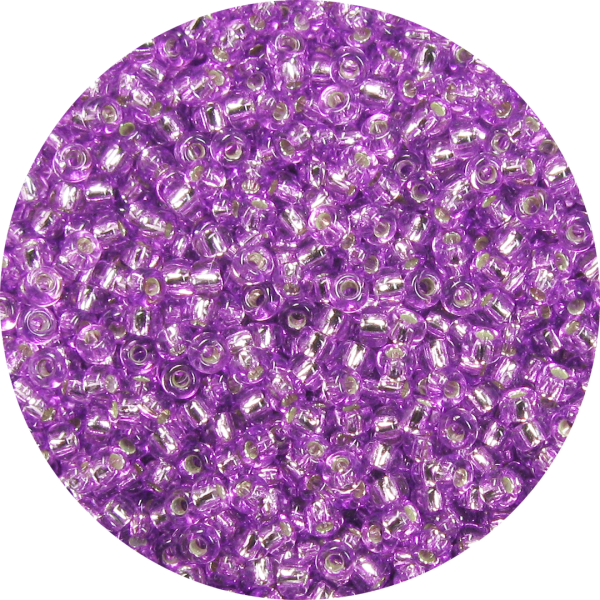 11/0 Japanese Seed Bead Silver Lined Light Violet Purple